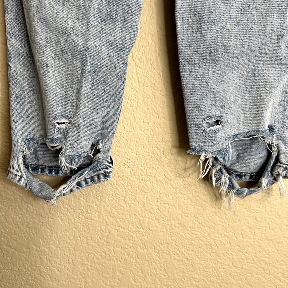 Cheap Monday Donna Trash Metal Destroyed Jeans Women 23 Denim Loose Distressed - Picture 9 of 13